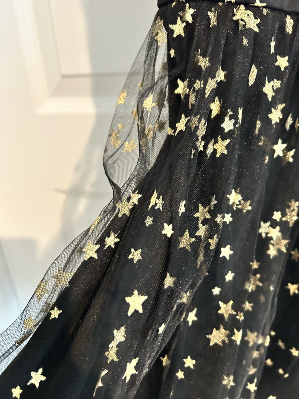 Lulus Favorite Moment Gold and Black Star Print Skater Dress Size S - Picture 8 of 15
